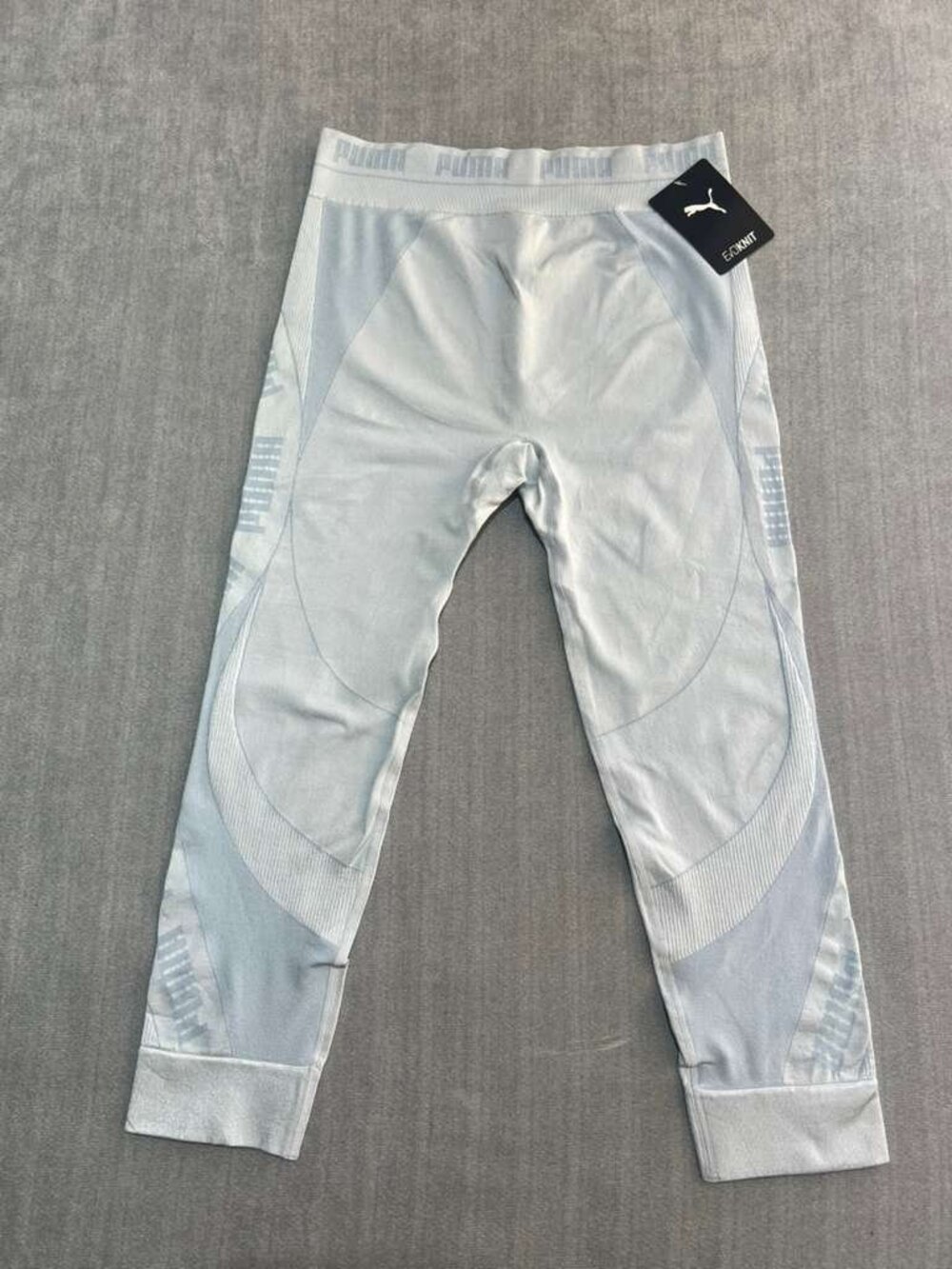 Puma EVOKNIT Seamless Athletic Leggings Blue Size L NWT - Picture 4 of 7